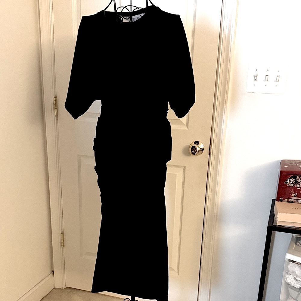 IRO Black Cotton Dress